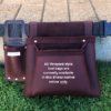 Double Vineyard Tool Bag Shiraz Leather Colour