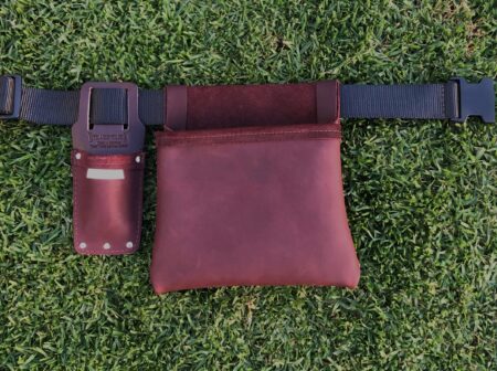 Large Vineyard Tool Bag Shiraz Leather Colour