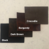 Leather Colours 2023 - Black, Dark Brown, Burgundy, Crocodile