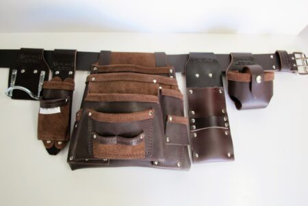 Ultimate Tradie Leather Tool Bag Front