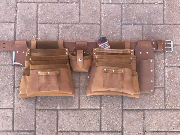 Leather Tool Belt Ultimate 100 Deluxe Limited Edition Drover Light Brown