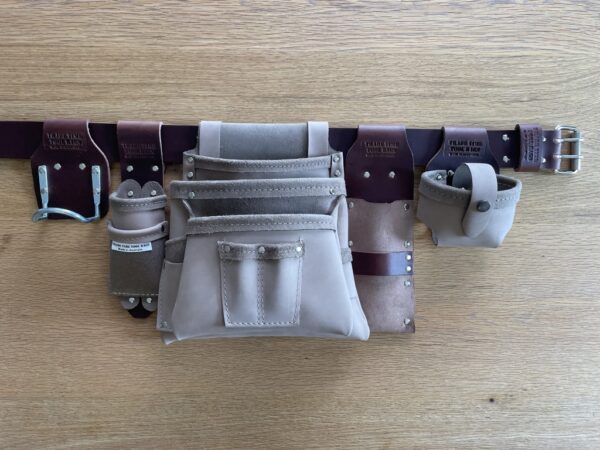 Leather Tool Belt Ultimate 200 Deluxe Limited Edition Driftwood with Rustic Brown